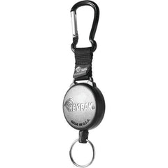 Model: 488B - Securit 48″ Kevlar Cord Retractor with Carabineer Clip - Split Ring Attachment - Benchmark Tooling