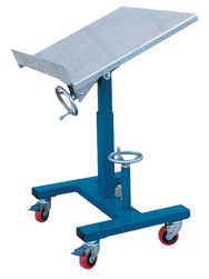 Tilting Work Table - 24 x 24'' 300 lb Capacity; 21-1/2 to 42" Service Range - Benchmark Tooling