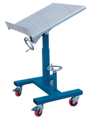 Tilting Work Table - 24 x 24'' 300 lb Capacity; 21-1/2 to 42" Service Range - Benchmark Tooling