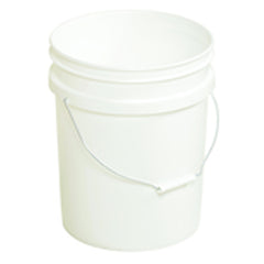 Plastic Pail - Model PAIL54PWS - White - Can be used with liquids up to 190°F - Benchmark Tooling