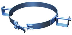 Galvanized Tilting Drum Ring - 30 Gallon - 1200 lbs Lifting Capacity - Benchmark Tooling