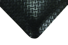 2' x 75' x 11/16" Thick Diamond Comfort Mat - Black - Benchmark Tooling