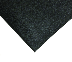 3' x 60' x 3/8" Thick Soft Comfort Mat - Black Pebble Emboss - Benchmark Tooling