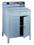 34-1/2" W x 29" D x 53" H - Foreman's Desk - Closed Type - w/Lockable Cabinet (w/Shelf) & Drawer - Benchmark Tooling