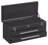 2-Drawer Portable Tool Chest - Model No.220B Brown 9.75H x 8.63D x 20.13''W - Benchmark Tooling