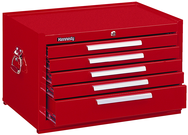 5-Drawer Mechanic's Chest w/ball bearing drawer slides - Model No.2805XR Red 16.63H x 20D x 29''W - Benchmark Tooling