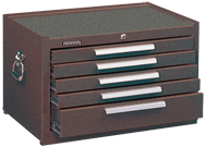 5-Drawer Mechanic's Chest w/ball bearing drawer slides - Model No.285XB Brown 16.63H x 18D x 27''W - Benchmark Tooling