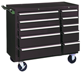310X 10-Drawer Maintenance Cart - 35'' x 18'' x 39.38'' Brown - Benchmark Tooling
