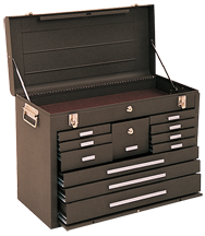 Journeyman 11-Drawer Chest - Model No.3611B Brown 18-7/8H x 12-1/8D x 26.75''W - Benchmark Tooling