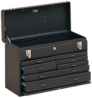 7-Drawer Apprentice Machinists' Chest - Model No.520B Brown 13.63H x 8.5D x 20.13''W - Benchmark Tooling
