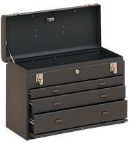 3-Drawer Apprentice Machinists' Chest - Model No.620 Brown 13.63H x 8.5D x 20.13''W - Benchmark Tooling