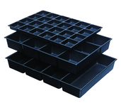 One-Piece ABS Drawer Divider Insert - 12 Compartments - For Use With Any 27" Roller Cabinet w/4" Drawers - Benchmark Tooling