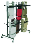 Double Tier Storage Rack Dolly Chairs-9-gauge Steel Frame - Benchmark Tooling