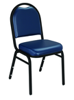 Dome Stack Chair - 7/8" Square-Tube 18-Gauge Steel Frame, 5/8" Underseat H-braces - Benchmark Tooling