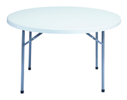 48" Round Blow Molded Folding Table - Benchmark Tooling