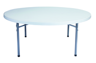 71" Round Blow Molded Folding Table - Benchmark Tooling