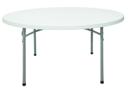 60" Round Blow Molded Folding Table - Benchmark Tooling