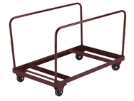 Folding Table Dolly - Vertical Holds 8 tables-1/8" Channel Steel Construction - Benchmark Tooling