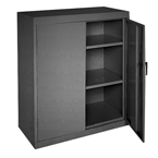 46 x 24 x 42" (Black) - Counter Height Cabinet with Doors - Benchmark Tooling