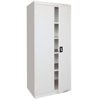 36 x 24 x 72" (Light Gray) - Storage Cabinet with Doors - Benchmark Tooling