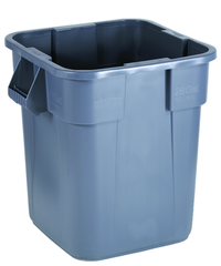 Trash Container - 28 Gallon Square Gray - Benchmark Tooling
