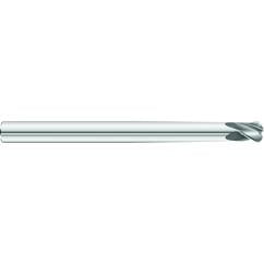 3/8 x 3/8 x 3/8 x 4 OAL .094 C/R 4 Flute Necked Carbide End Mill - Round Shank-TiAlN Coated - Benchmark Tooling