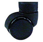 Black Dual Wheel Nylon Casters (set of 5) w/soft polyurethane treads - Benchmark Tooling