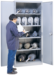 36 x 21 x 78'' (Dove Gray or Putty) - Full Height Storage Cabinet - Benchmark Tooling