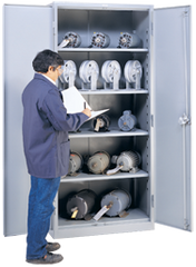 36 x 21 x 78'' (Dove Gray or Putty) - Full Height Storage Cabinet - Benchmark Tooling