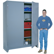 60 x 24 x 78'' (Dove Gray or Putty) - Full Height Wide Storage Cabinet - Benchmark Tooling