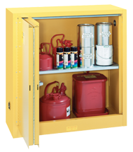 Flammable Liqiuds Storage Cabinet - #5441N 43 x 18 x 44'' (2 Shelves) - Benchmark Tooling