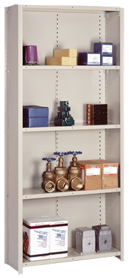 36 x 12 x 84'' - Closed Style Box "W" 22-Gauge Starter Shelving Unit - Benchmark Tooling