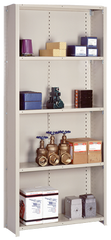 36 x 18 x 84'' - Closed Style Flanged 18-Gauge Starter Shelving Unit - Benchmark Tooling