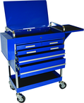 5 Drawer Locking Service Cart 30" L x 16" W x 41" H - Benchmark Tooling