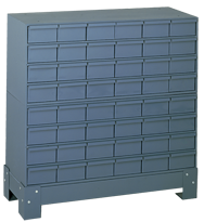 33-3/4 x 12-1/4 x 34-1/4'' (48 Compartments) - Steel Modular Parts Cabinet - Benchmark Tooling