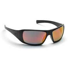 Safety Glasses - Black Frame, Ice Orange Mirror Lens - Benchmark Tooling