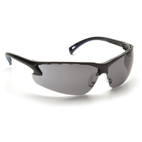 Safety Glasses - Black Frame, Gray Lens with Anti-Fog - Benchmark Tooling