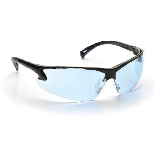 Safety Glasses - Black Frame, Infinity Blue Lens - Benchmark Tooling