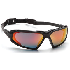 Safety Glasses - Black Frame, Sky Red Mirror Fog Free Lens - Benchmark Tooling
