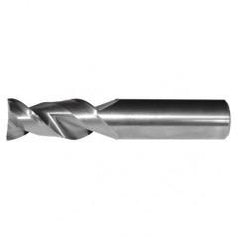 1/2x1/2x1-1/4x3 2FL Square Carbide End Mill-Round Shank-Uncoated - Benchmark Tooling