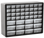 15-13/16 x 6-3/8 x 20'' (44 Compartments) - Plastic Modular Parts Cabinet - Benchmark Tooling