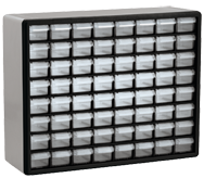 15-13/16 x 6-3/8 x 20'' (64 Compartments) - Plastic Modular Parts Cabinet - Benchmark Tooling