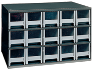 11 x 11 x 17'' (15 Compartments) - Steel Modular Parts Cabinet - Benchmark Tooling