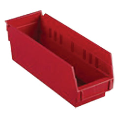 4 1/8″ × 23 5/8″ × 4″ - Red Economy Shelf Bin - Benchmark Tooling