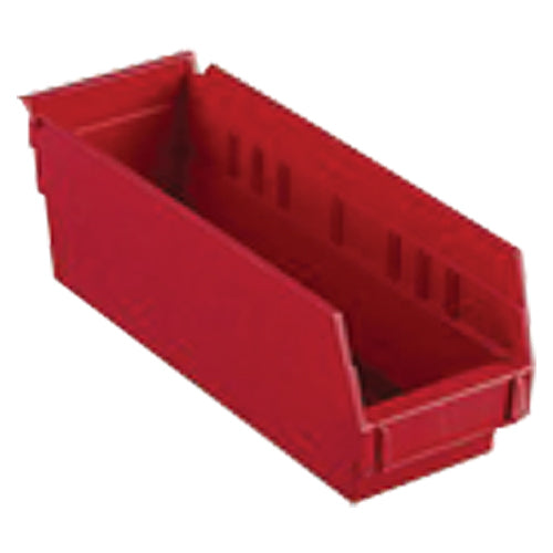 4 1/8″ × 17 7/8″ × 4″ - Red Economy Shelf Bin - Benchmark Tooling