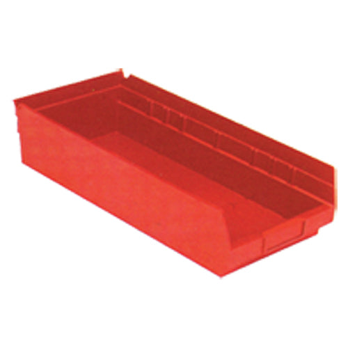 8 3/8″ × 17 7/8″ × 4″ - Red Economy Shelf Bin - Benchmark Tooling