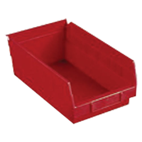 6 5/8″ × 23 5/8″ × 4″ - Red Economy Shelf Bin - Benchmark Tooling