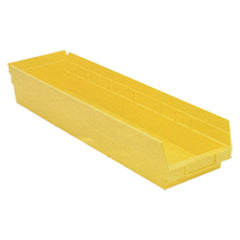 6 5/8″ × 23 5/8″ × 4″ - Yellow Economy Shelf Bin - Benchmark Tooling