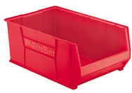 12-3/8" x 20" x 8" - Red Stackable Bins - Benchmark Tooling