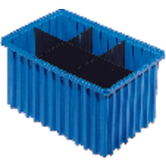 9 1/8″ × 6 1/2″ × 4 5/8″ - Blue - Akro Grid Stackable Containers - Benchmark Tooling